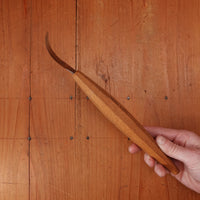 Wood Tools Right Handed Open Curve Spoon Knife with Handle