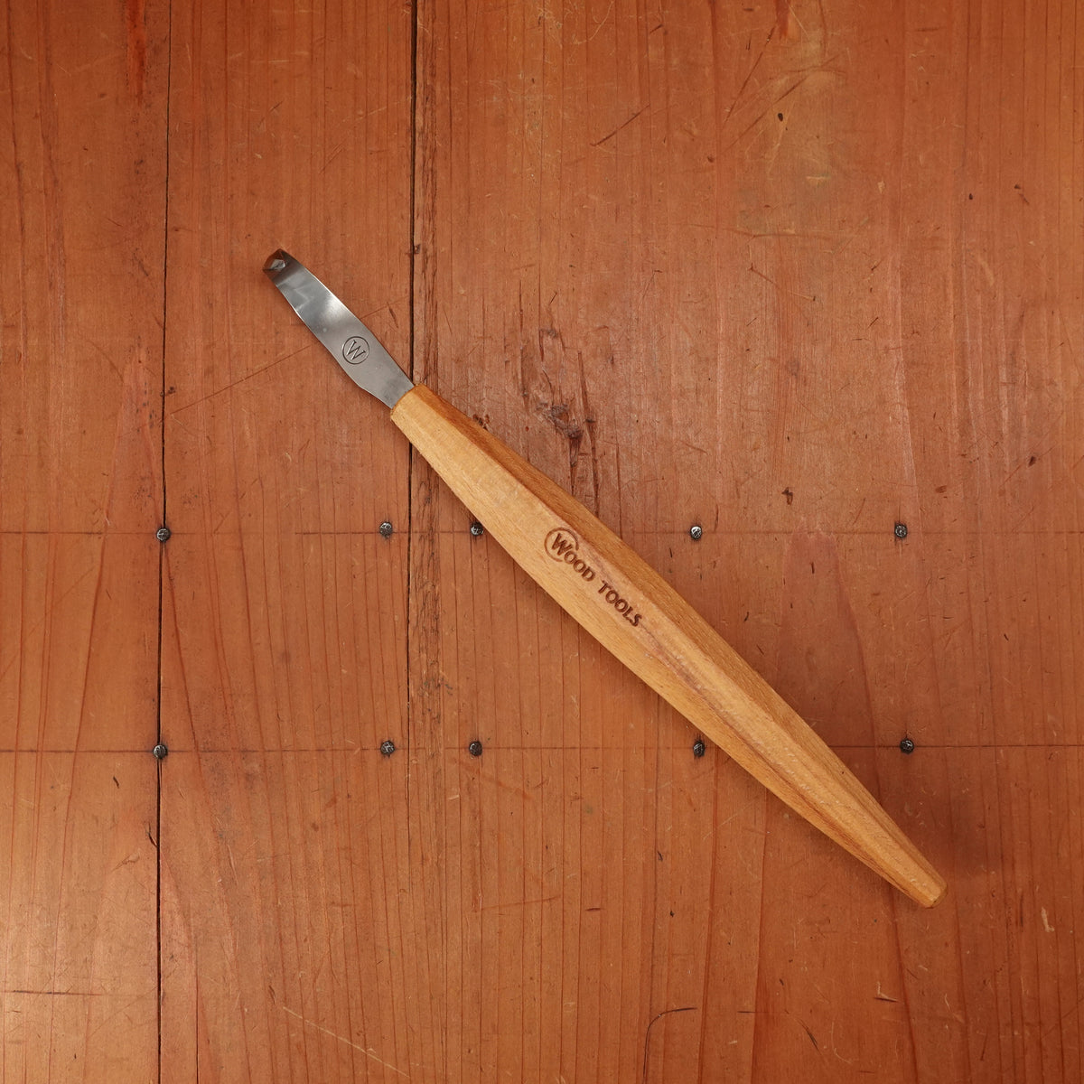 Wood Tools Right Handed Compound Curve Spoon Knife with Handle