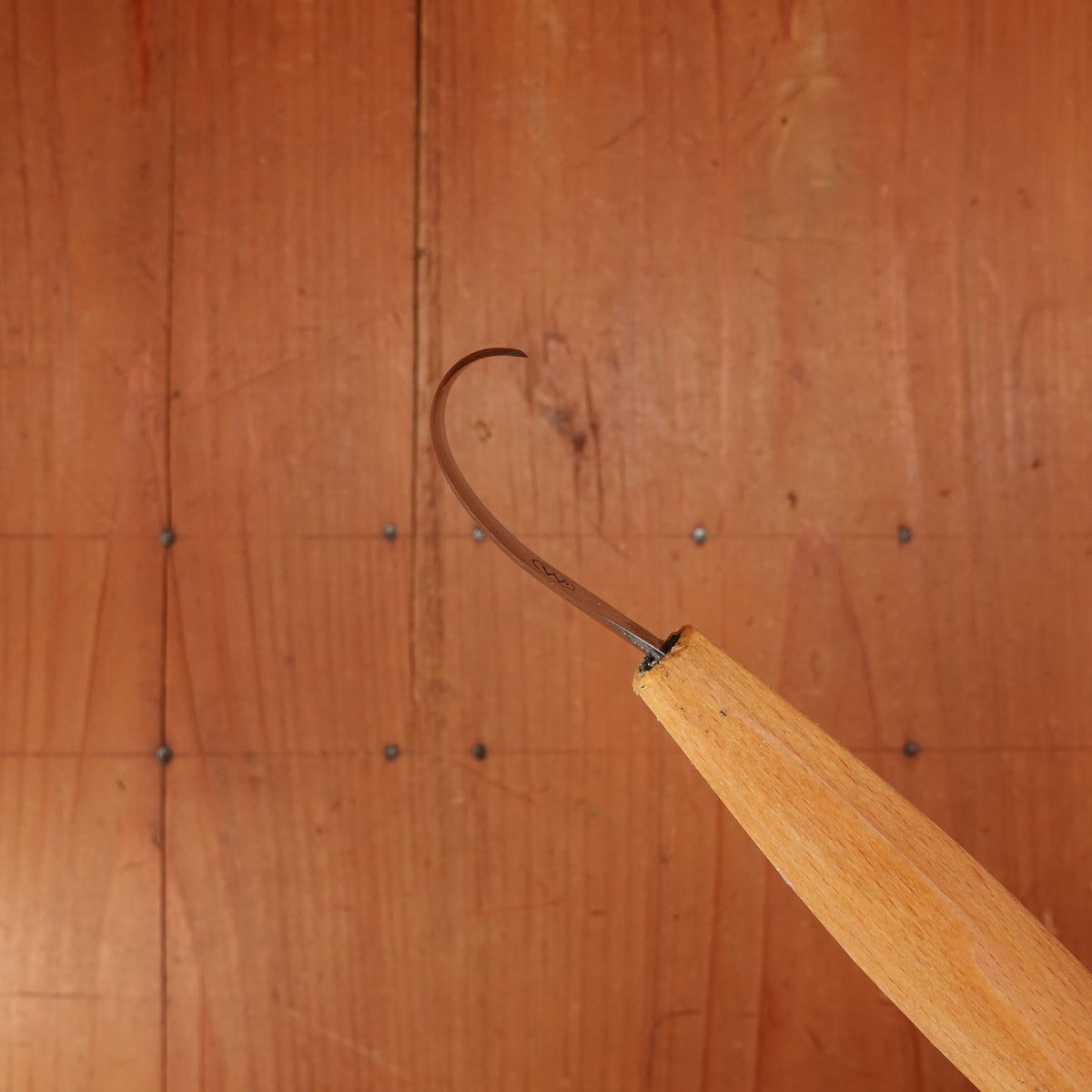 Wood Tools Right Handed Compound Curve Spoon Knife with Handle