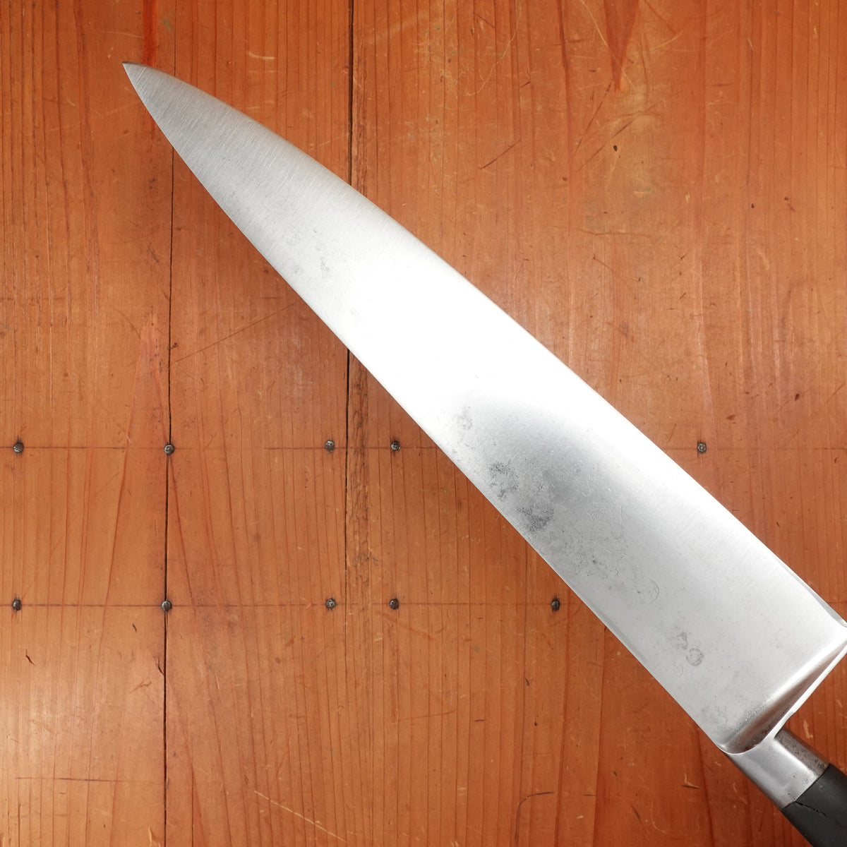 Unmarked 10.5" Ideal Pattern Chef Knife Carbon Steel France 1950s-60s