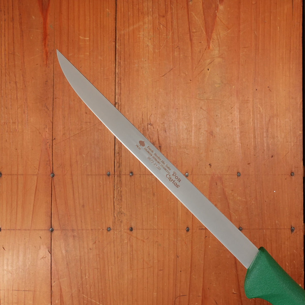 Friedr Herder Don Carlos 8.5" Flexible Fillet Stainless Green