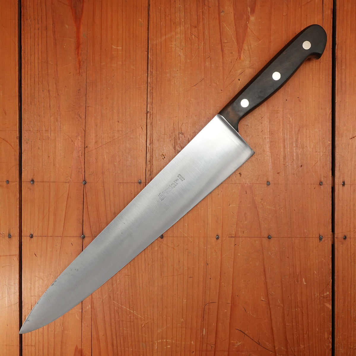Gustav Emil Ern 12.5" Chef Hand Forged Carbon Steel Solingen, Germany 1950-70