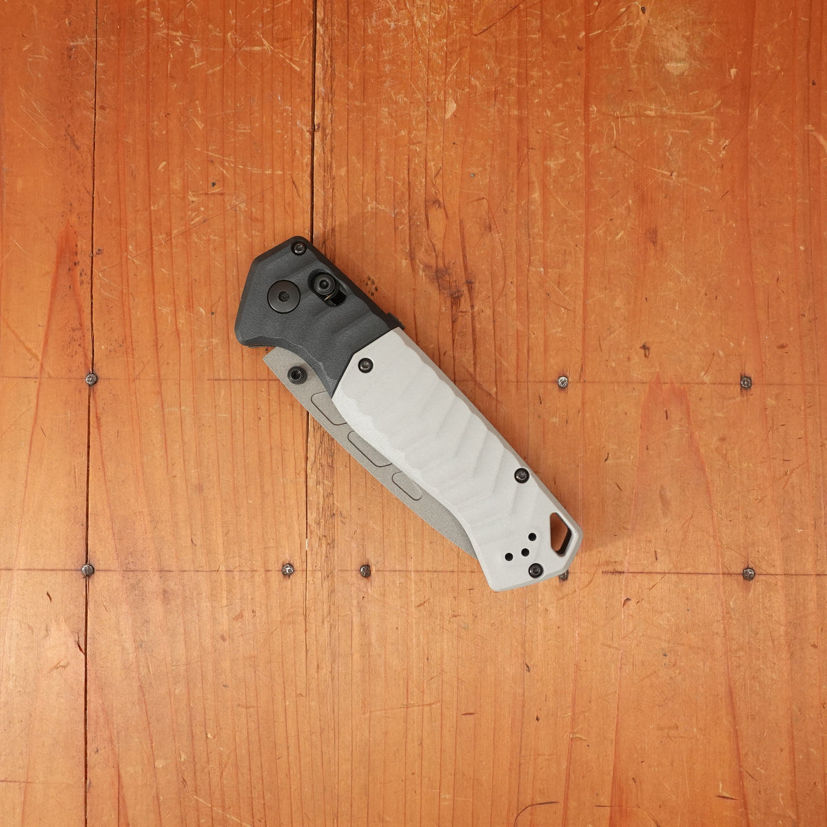Benchmade 593GY-02 PSK Drop Point Elmax Powder Steel AXIS Assist Grivory® Tempest Gray/Storm Gray Handle