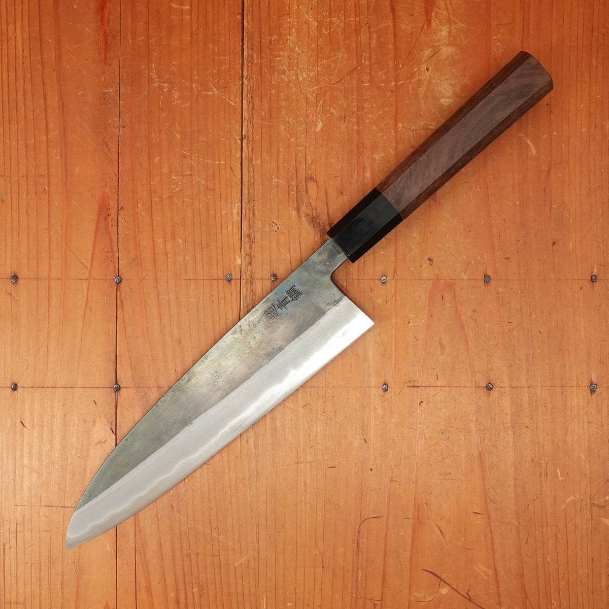 Hatsukokoro Kurosagi 210mm Gyuto AS Kurouchi Carbon 3 Layers Walnut Handle