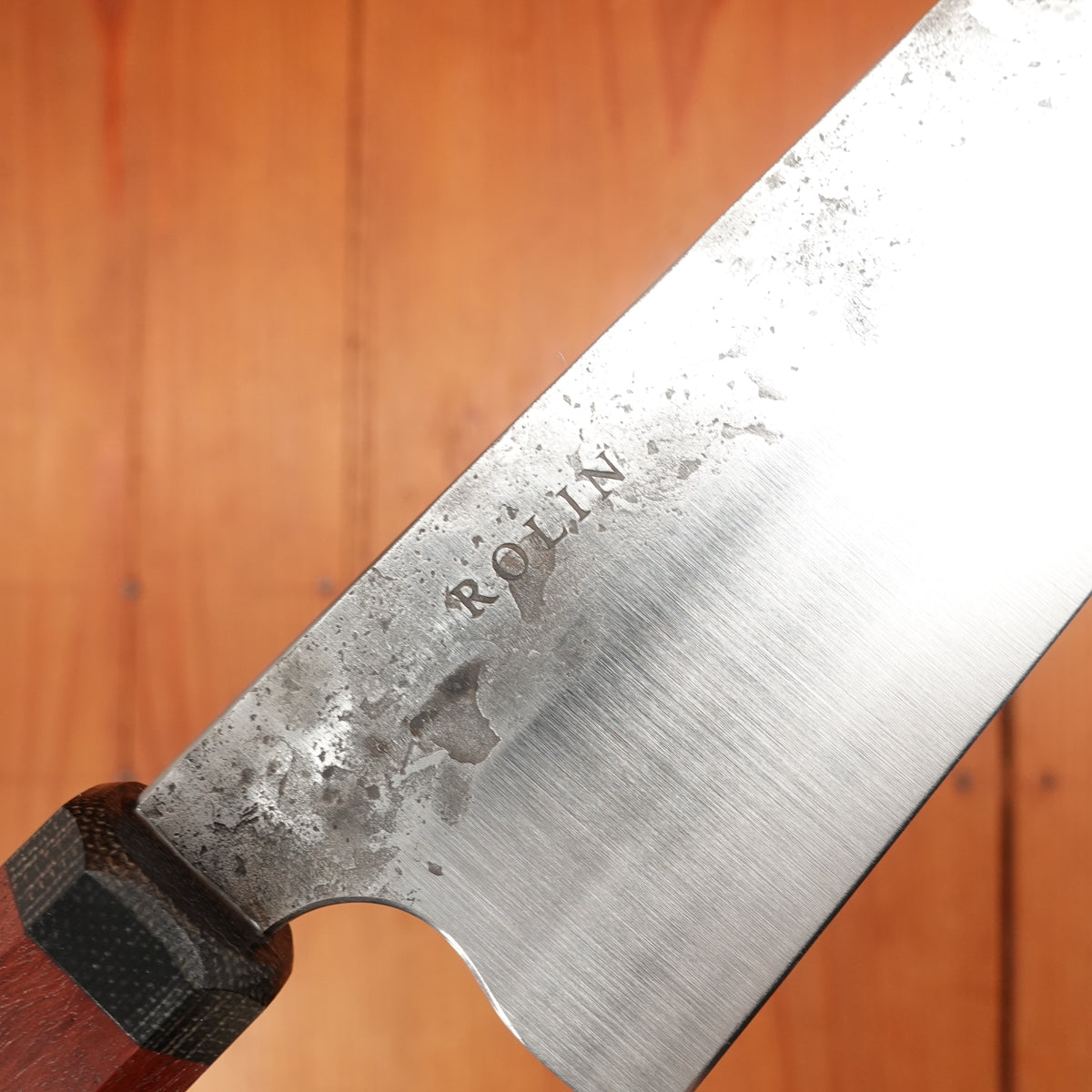Rolin Knives 175mm Small Chef 52100 Kurouchi Eucalyptus