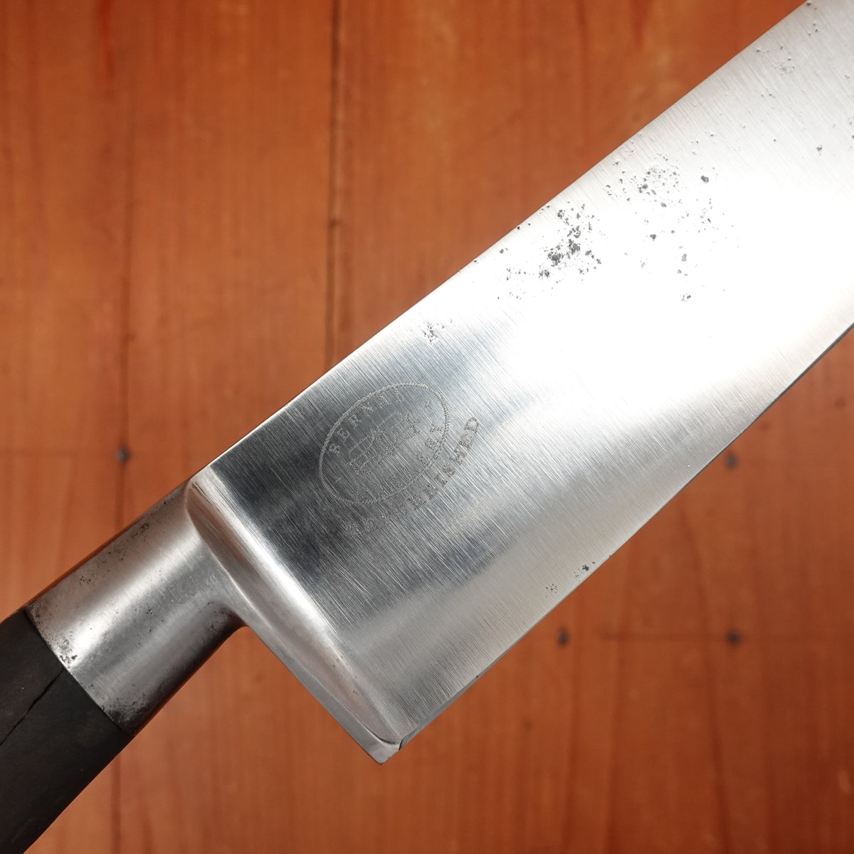 Thiers Issard 4 Star Elephant 8” Chef Knife Carbon Walnut or Pear Wood 1960’s-70s