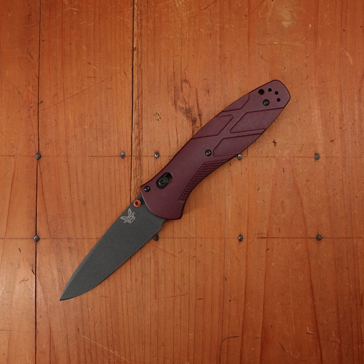 Benchmade 581BK-04 Osborne Barrage Drop Point CPM-S30V AXIS Lock Redstone Richlite Handle