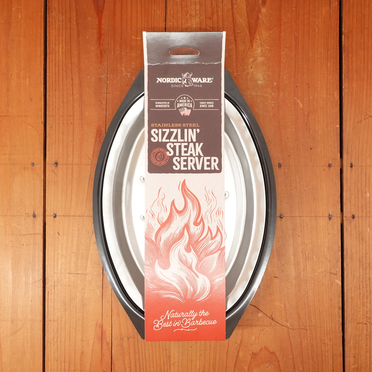 Nordic Ware Sizzlin' Steak Server Stainless Steel