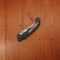 Benchmade 865-02 Mini Bedlam Scimitar CPM-S90V AXIS Lock Marbled Carbon Fiber Handle