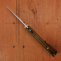 Benchmade 533SL-10 Mini Bugout Drop Point CPM-S90V AXIS Lock Woodland Green Aluminum Handle