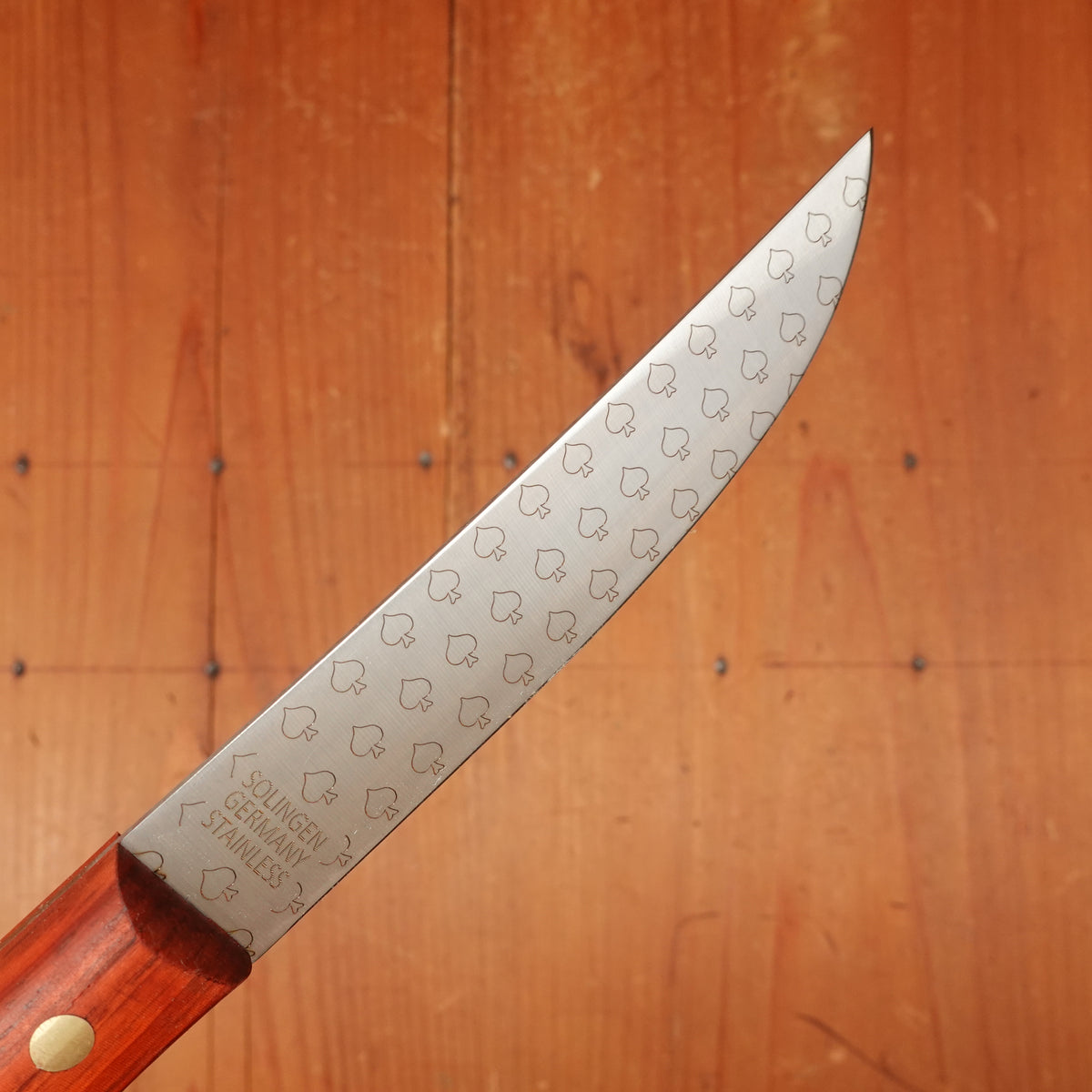 Friedr. Herder Spade Steak Knives Stainless Padouk Set 2