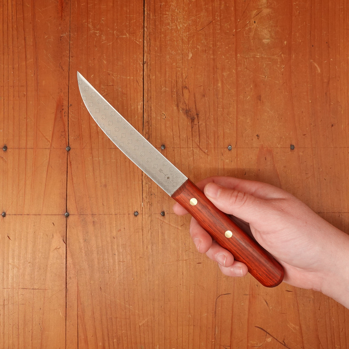 Friedr. Herder Spade Steak Knives Stainless Padouk Set 2