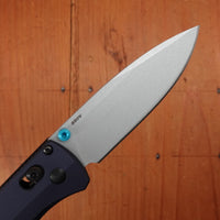 Benchmade 535SL-13 Bugout Drop Point CPM-S90V AXIS Lock Crater Blue Aluminum Handle