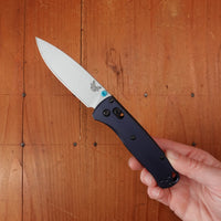 Benchmade 535SL-13 Bugout Drop Point CPM-S90V AXIS Lock Crater Blue Aluminum Handle