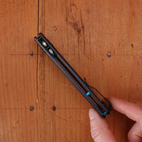 Benchmade 535SL-13 Bugout Drop Point CPM-S90V AXIS Lock Crater Blue Aluminum Handle