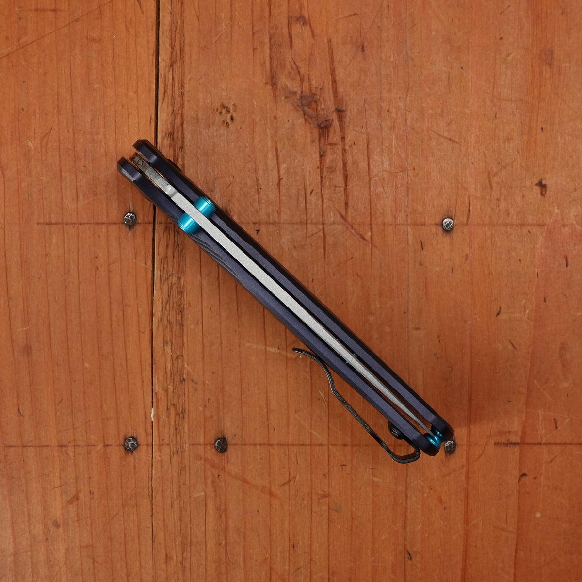 Benchmade 535SL-13 Bugout Drop Point CPM-S90V AXIS Lock Crater Blue Aluminum Handle
