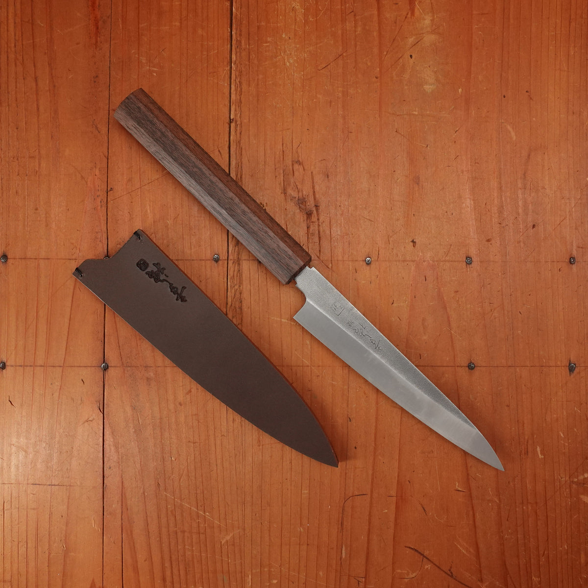 Konosuke Sanjo GS+ 150mm Petty SLD Khii Laurel Handle with Leather Sheath