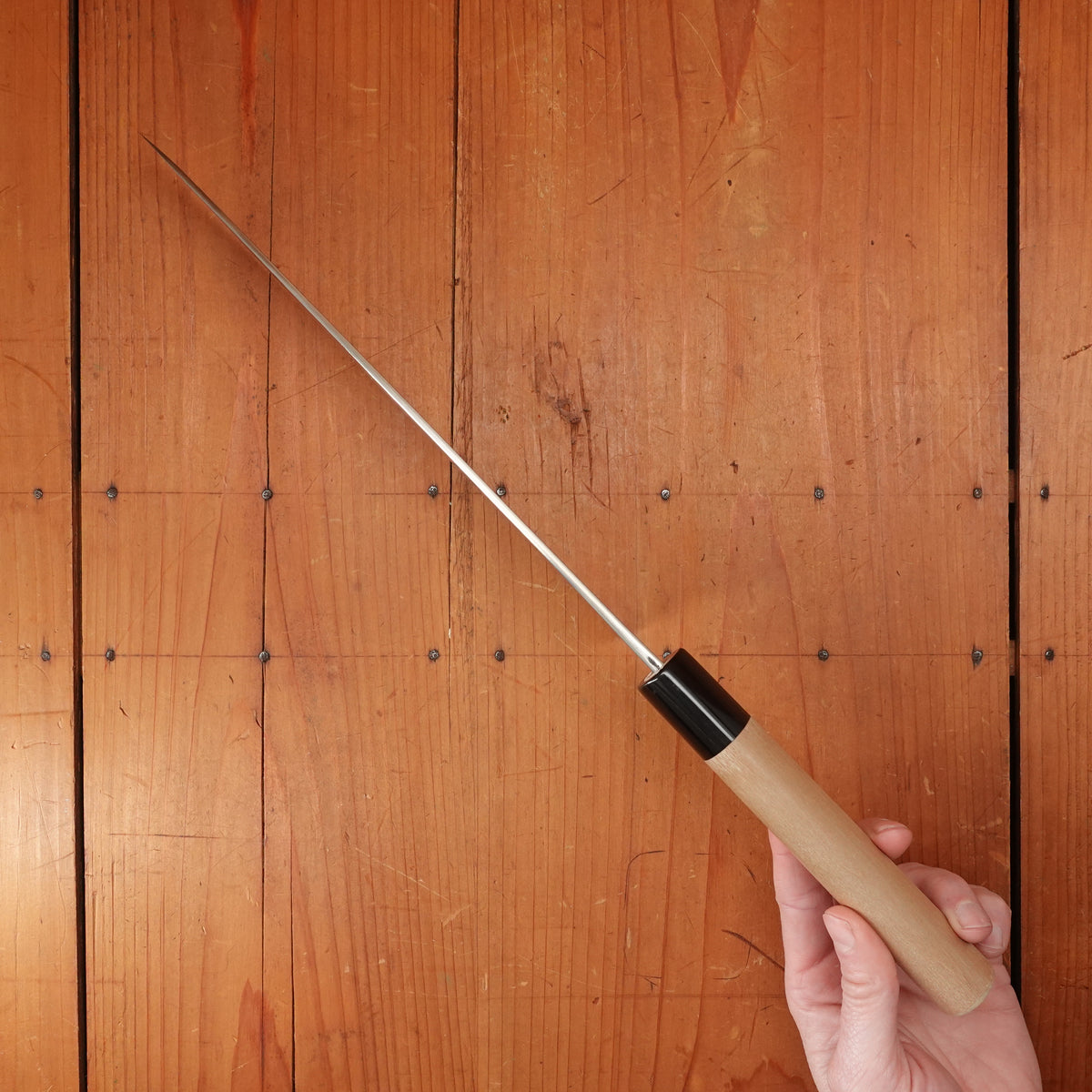 New Old Stock Yoshikane 240mm Gyuto SKD Tsuchime Ho & Horn Handle (D-Shape)