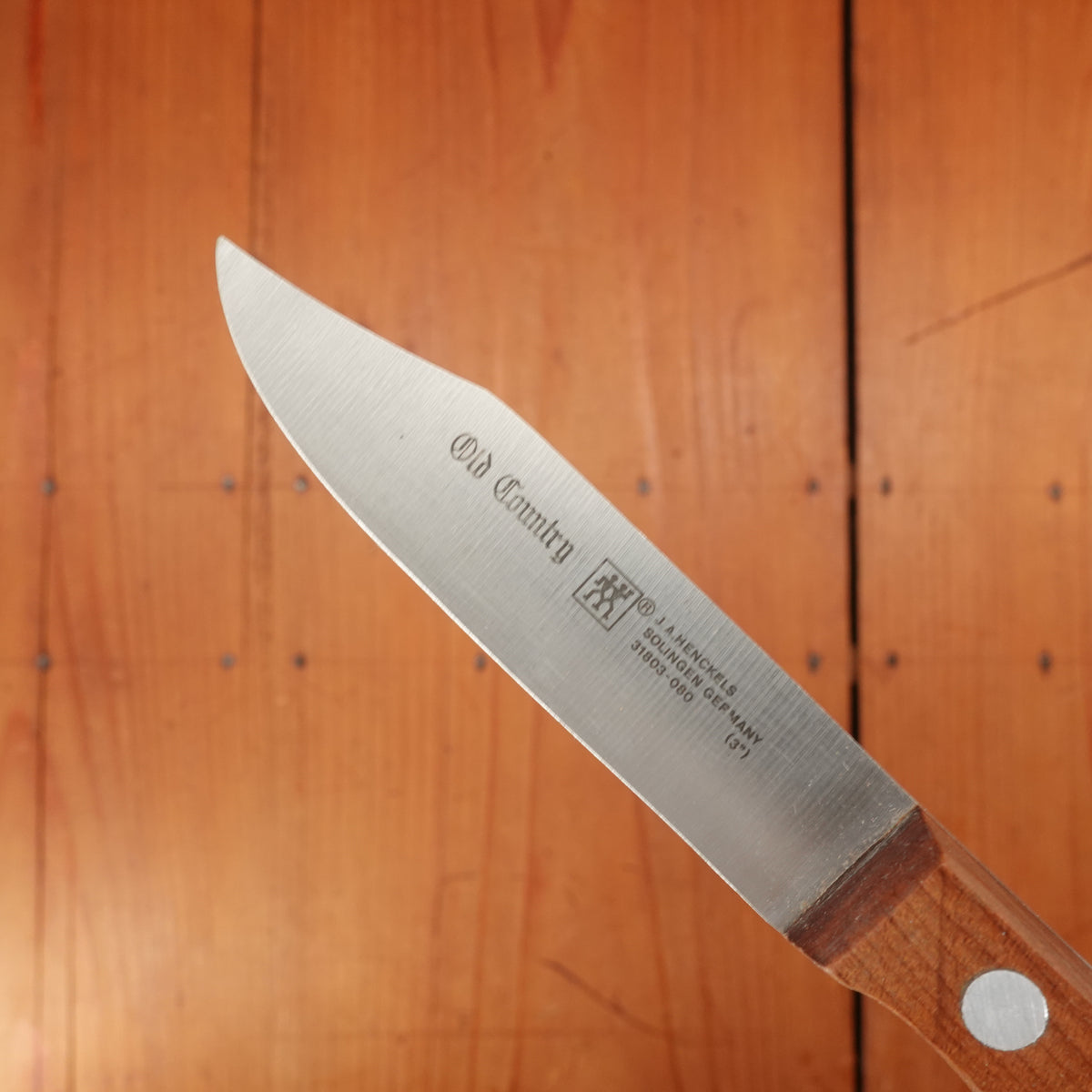 New Old Stock J A Henckels Old Country 3.25" Clip Point Paring Knife Stainless Solingen, Germany 1980s
