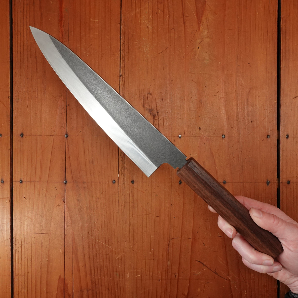 Konosuke Sanjo GS+ 210mm Gyuto SLD Khii Laurel Handle with Leather Sheath