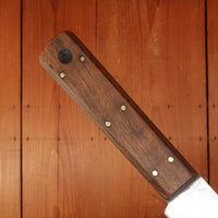 Unmarked 12" Scimitar Carbon Steel & 6 Pinned Hardwood USA 1900-1930?