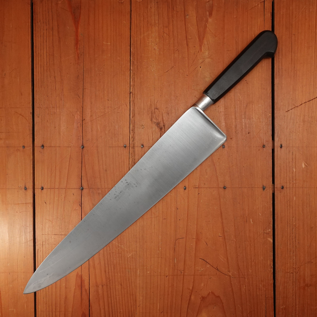 Thiers Issard Cuisine Massive / Nogent 14" Chef Knife Carbon Steel Ebony Thiers, France with Old Parts & New Assembly