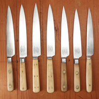 Assorted BC Historically Inaccurate 5-5.5" Paring Knives Carbon Steel Bone Handle USA