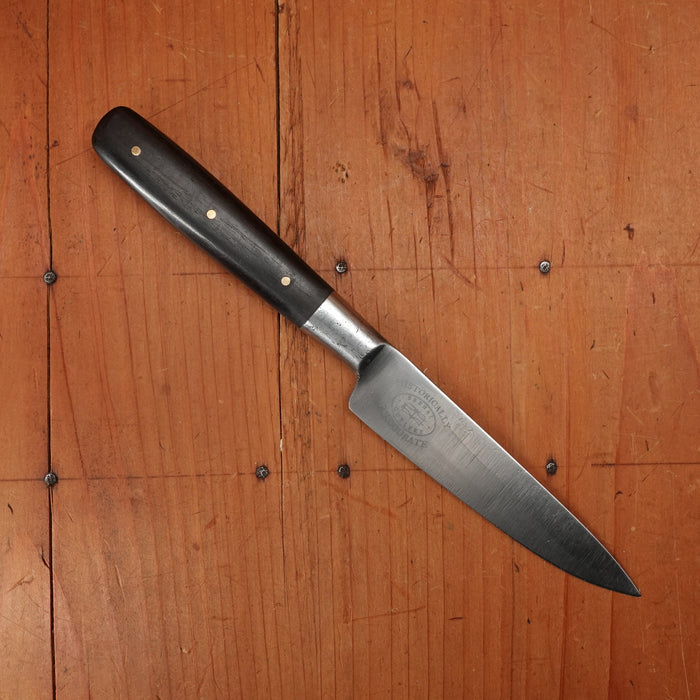 BC Historically Inaccurate J Russell 4.25" Paring Knife Carbon Steel Integral Bolster Rosewood  Handle USA