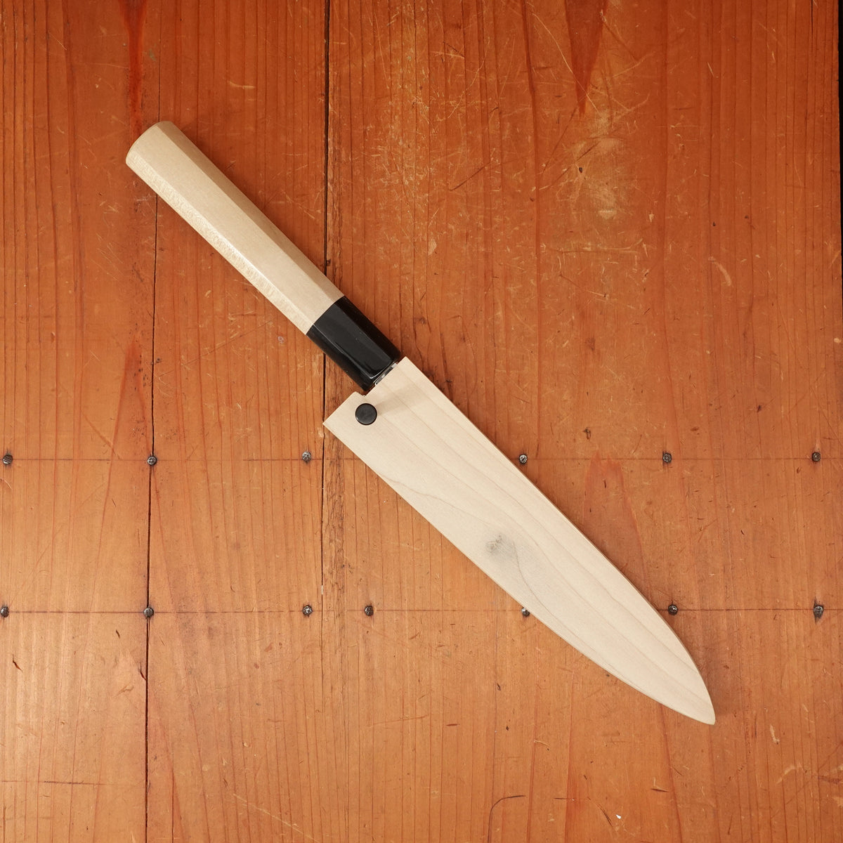 Sakai Kikumori Choyo 150mm Petty Shirogami 2 with Saya