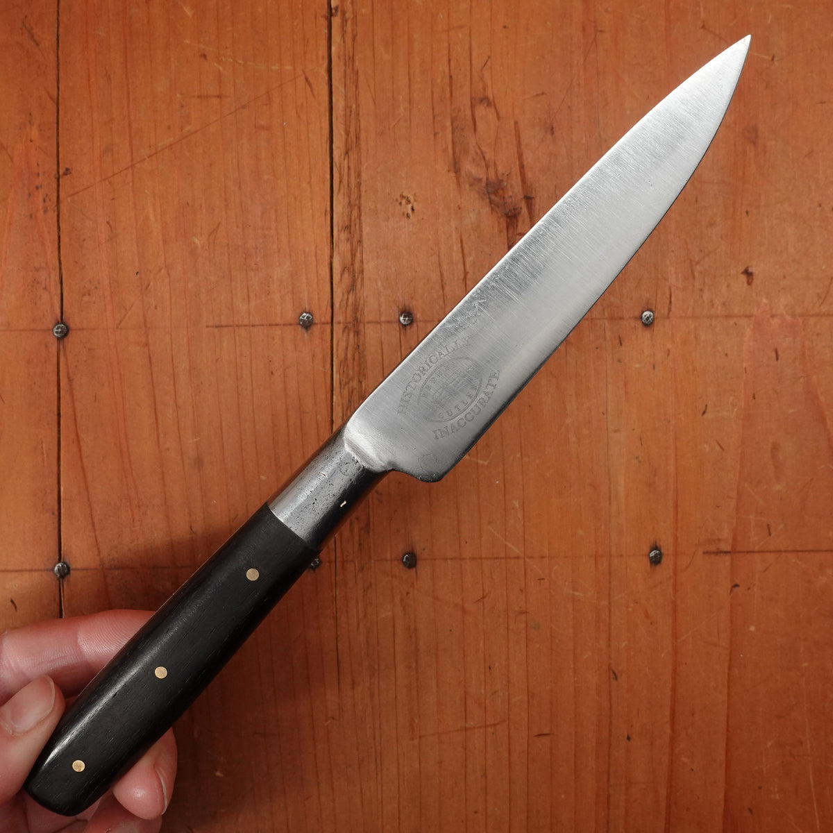 BC Historically Inaccurate J Russell 4.25" Paring Knife Carbon Steel Integral Bolster Rosewood Handle USA