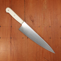 Bernal Cutlery Hand Forged 9" Plate Semelle Chef Knife 52100 Nickel Corby Bolts Antique Bone Handle