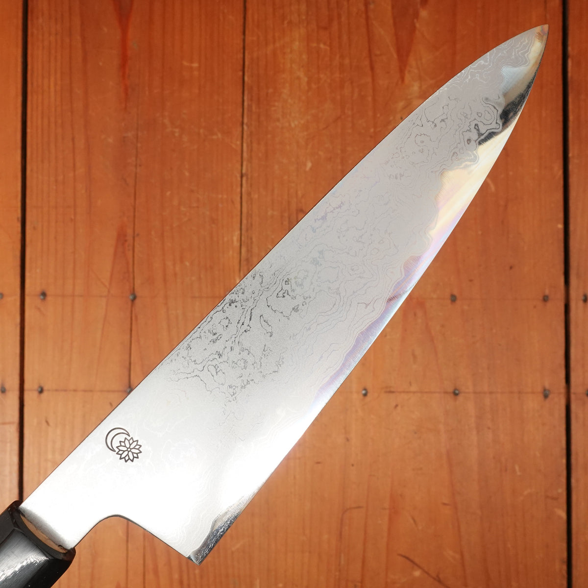 Sakai Kikumori Kikuzuki Uzu 210mm Gyuto Aogami 1 with Saya