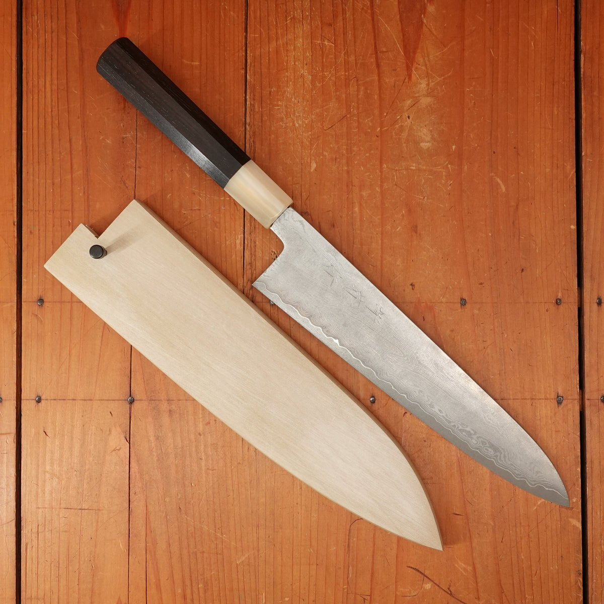 Sakai Kikumori Nakagawa Seiun 240mm Gyuto VG10 Ebony with Saya
