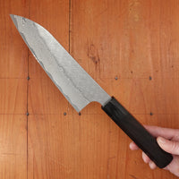 Nigara Hamono 165mm Santoku STRIX Ebony Handle