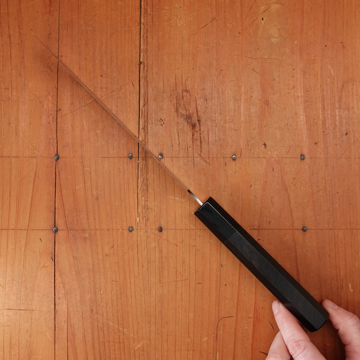 Nigara Hamono 180mm Bunka STRIX Ebony Handle