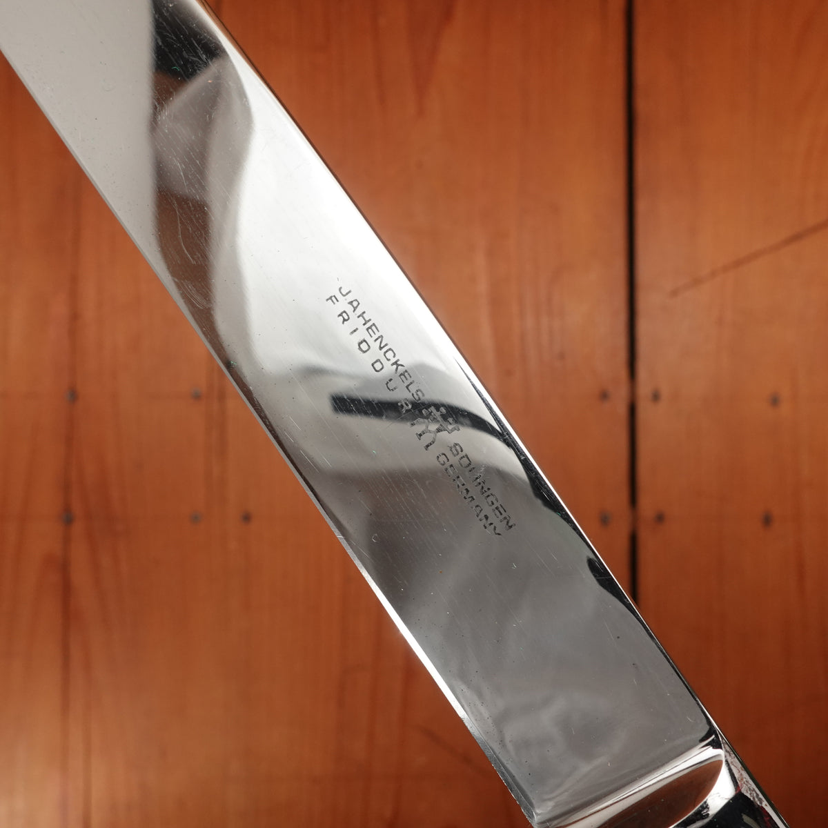 J A Henckels Friodur 3 Pc Carving Set Forged Stainless & Stag Solingen, Germany 1960-70s
