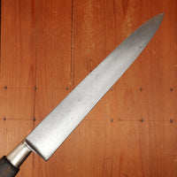 J.A. Henckels 7.25" Semi-Flexible Nogent Style Slicer 101-7" Carbon Steel Fruitwood 1920s-30s *lead warning*