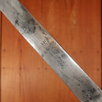 J.A. Henckels 7.25" Semi-Flexible Slicer Carbon Steel Macasser Ebony 1870s(older?)-1890 *lead warning*