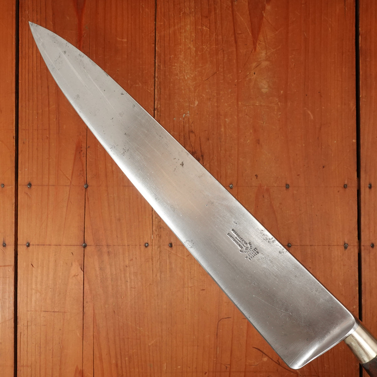 Sabatier La Trompette 12" Nogent Chef Knife Carbon Steel M Pouzet Era 1920-40