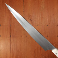 Bernal Cutlery Hand Forged 9" Plate Semelle Chef Knife 52100 Nickel Corby Bolts Antique Bone Handle
