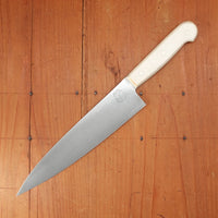 Bernal Cutlery Hand Forged 8" Plate Semelle Chef Knife 52100 Nickel Corby Bolts Antique Bone Handle