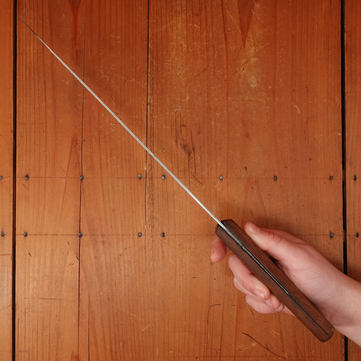 I Wilson 10" Bullnose Carbon Steel & Beechwood Sheffield 1890-1920s