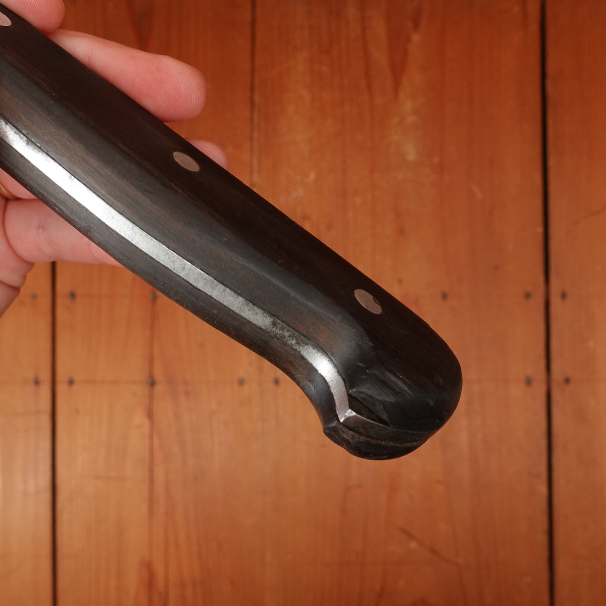 Refurbished J.A. Henckels 14.5" Chef Knife Carbon Steel Solingen Germany Transitional Late 1960s