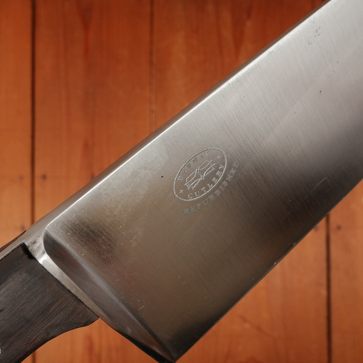 Refurbished J.A. Henckels 14.5" Chef Knife Carbon Steel Solingen Germany Transitional Late 1960s