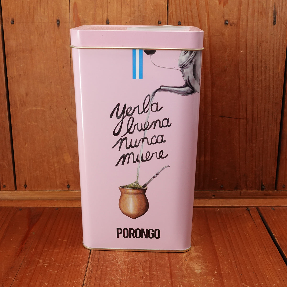 Porongo Yerba Mate Tin Can Dispenser