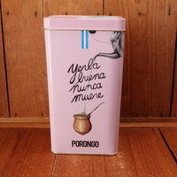 Porongo Yerba Mate Tin Can Dispenser