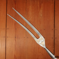 Ed Wusthof 5 Pc Carving Set Stainless Stag Etched Solingen Germany 1950s-60s