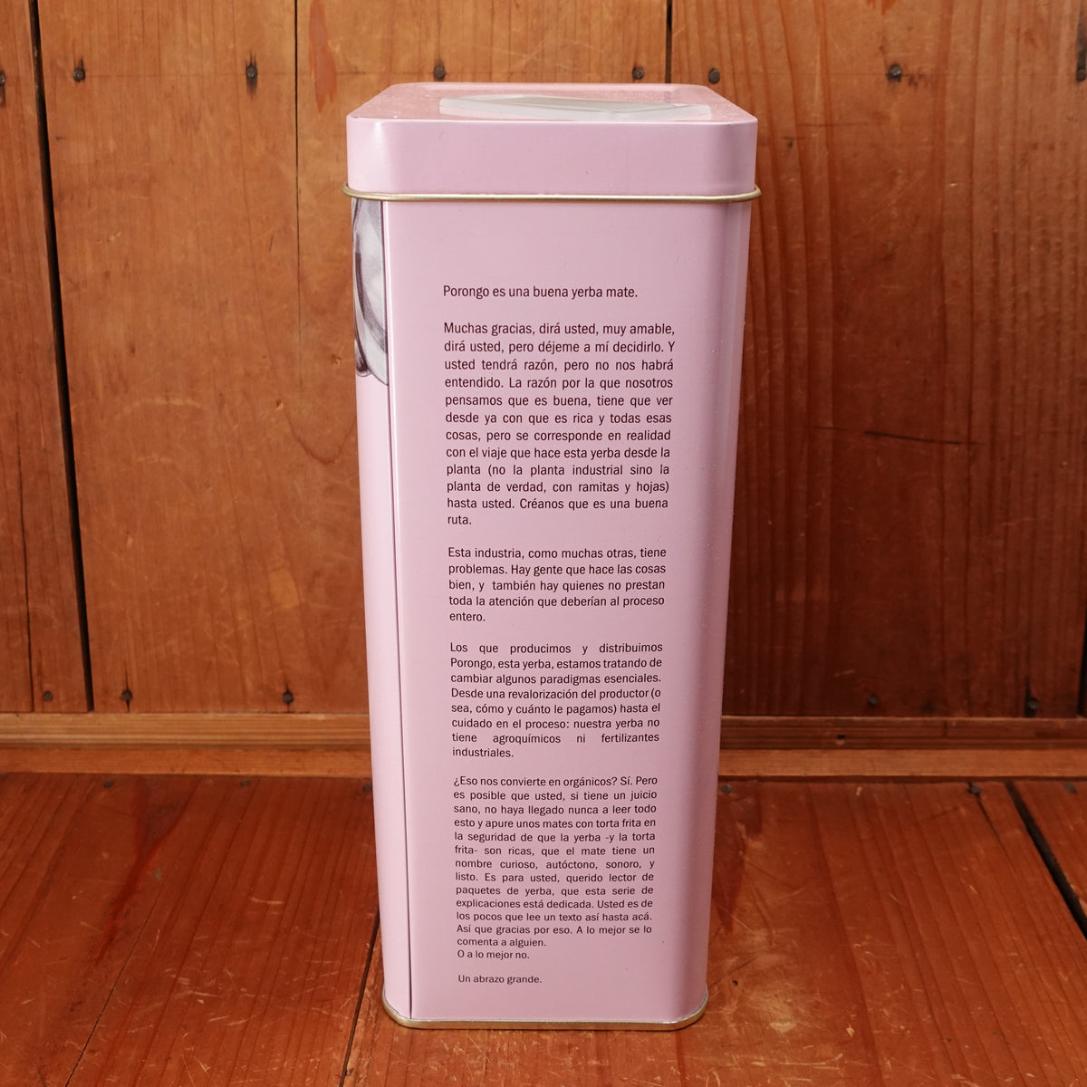 Porongo Yerba Mate Tin Can Dispenser