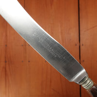 J A Henckels Buckels Knife and Fork Luncheon Set of 5 Carbon Steel Horn 1900-1920