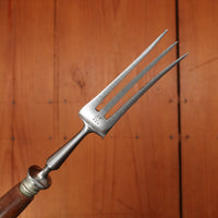 J A Henckels Buckels Knife and Fork Luncheon Set of 5 Carbon Steel Horn 1900-1920
